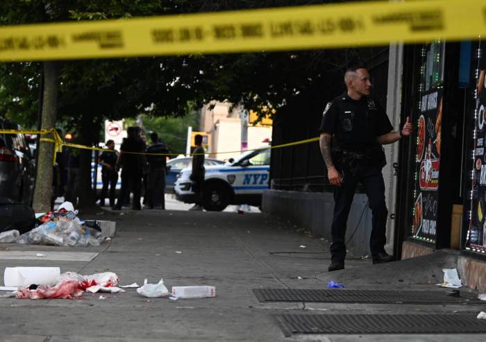 crime scene where Abdolaye Ba was gunned down