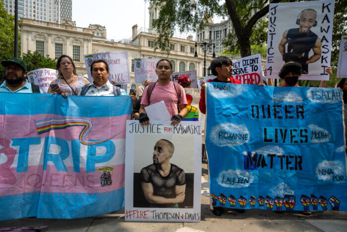 Youth Groups Rally At Nypd Headquarters Demanding That Cops Who Killed Kawaski Trawick Be Fired 8563