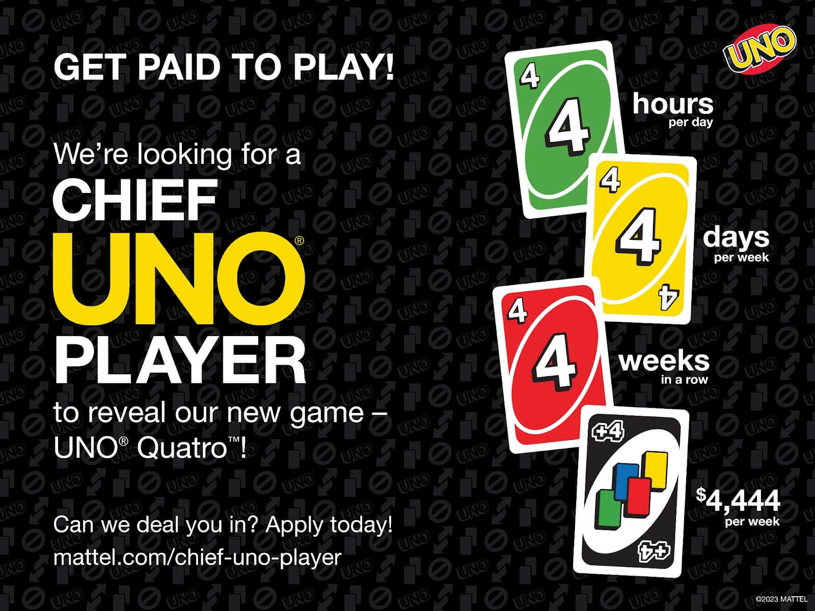 UNO card game launches national search for chief UNO player, position comes  with a paycheck
