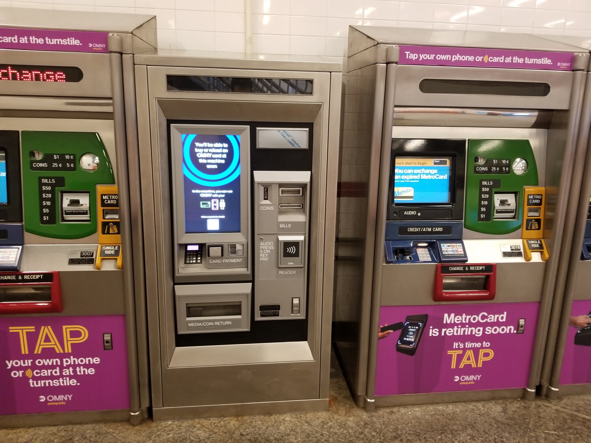 OMNY vending machines finally being rolled out at NYC subway stations ...