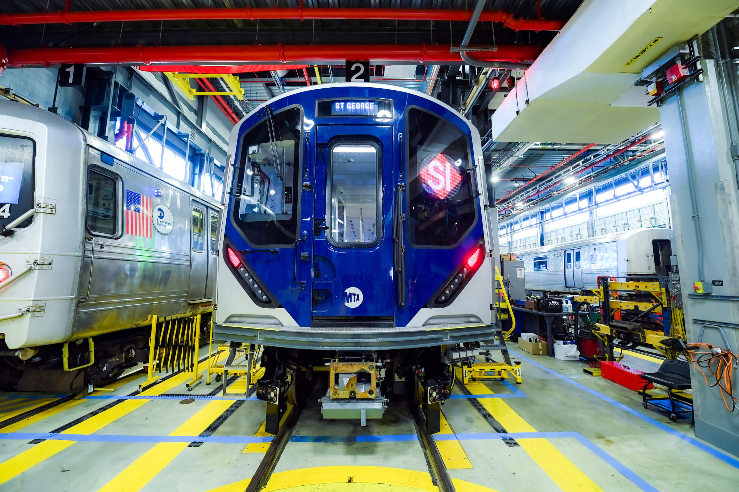 MTA Unveils New R211 Train Cars For Staten Island Railway