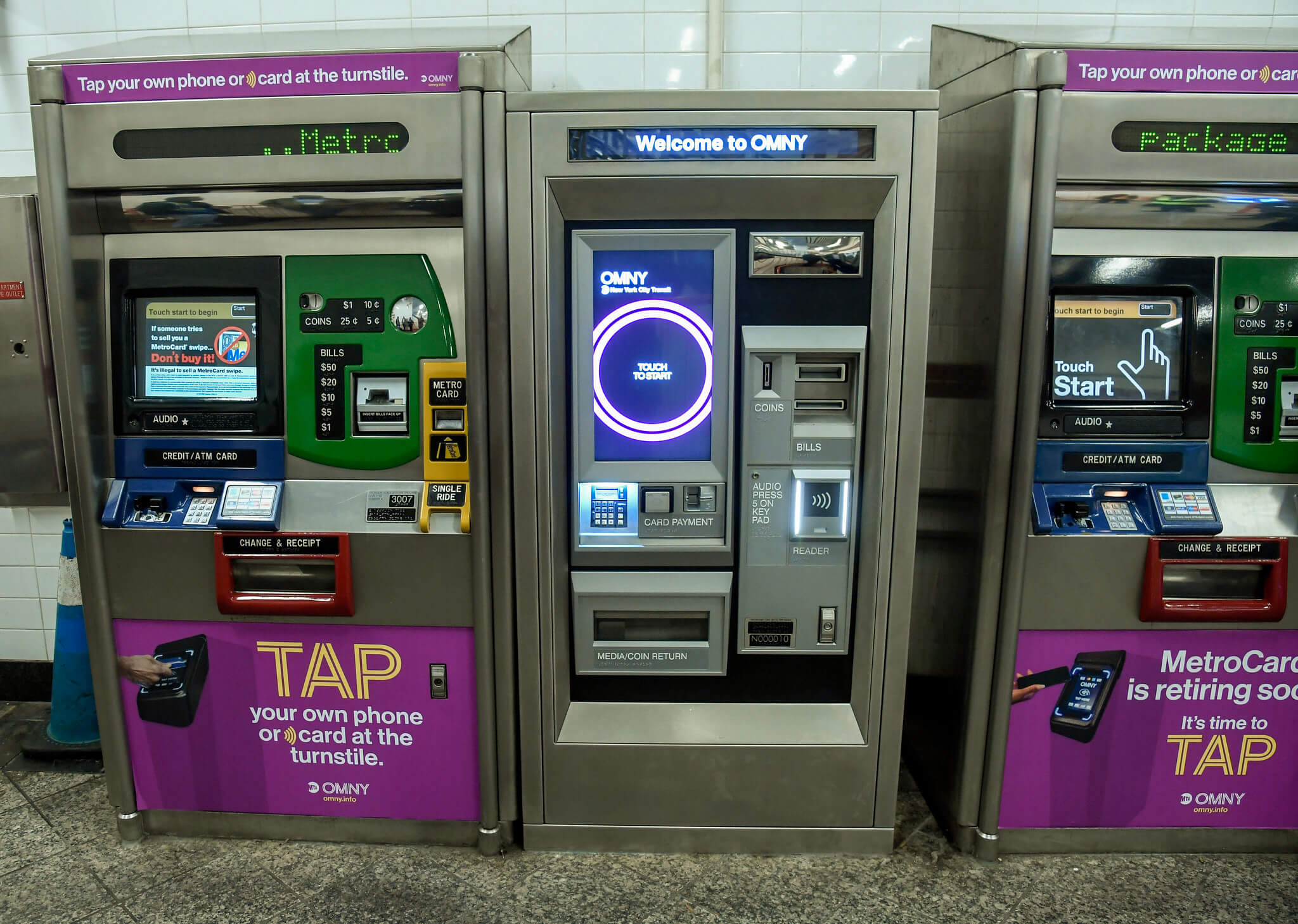 OMNY vending machines arrive in NYC train stations