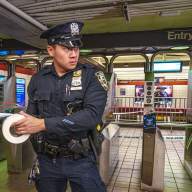 Bronx subway stabbing crime scene tape