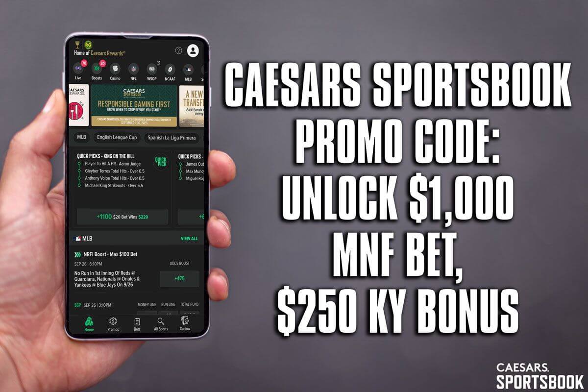 Caesars promo code: SLMLIVE1000 for $1,000 bet on MNF 