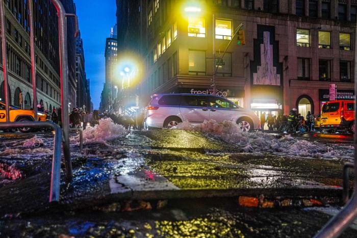 Major Midtown water main break cracks roadway