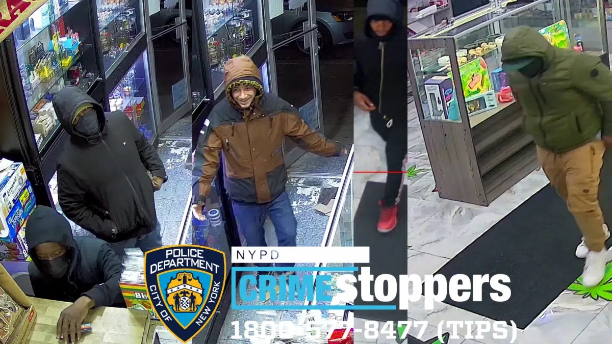 Police working to identify smoke shop robbery suspects