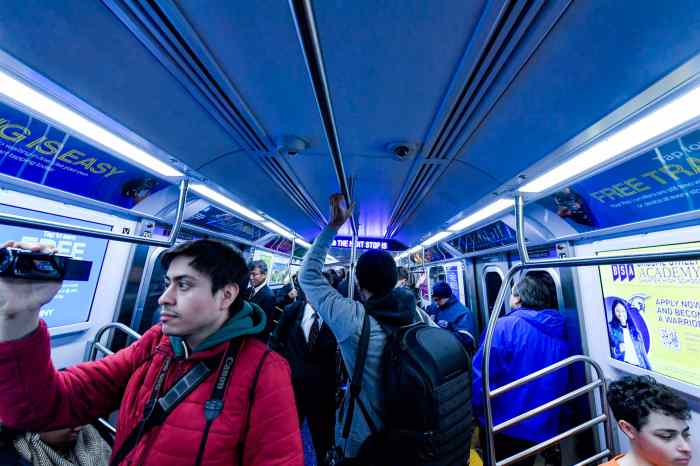 Year in review, transit: Commuters on the new R211 subway car