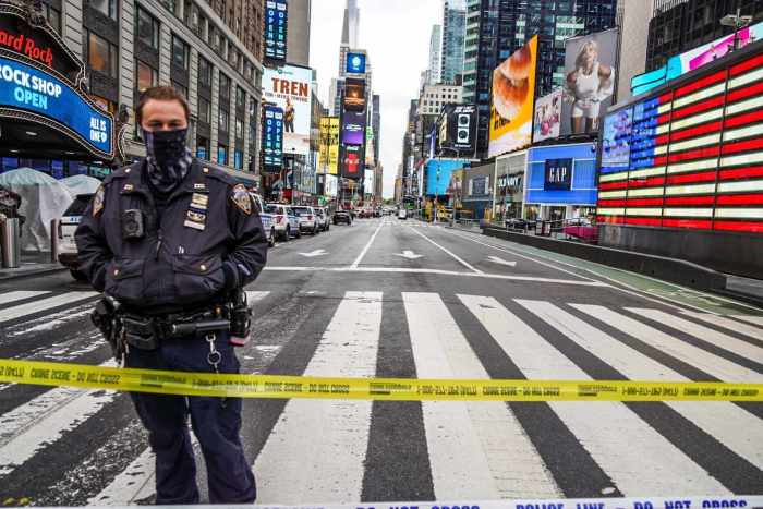 Police officer in Times Square