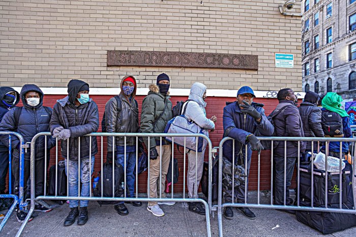 Migrants in East Village