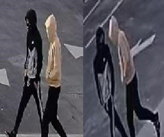 The suspects wanted in connection with the robbery on Jan. 22.