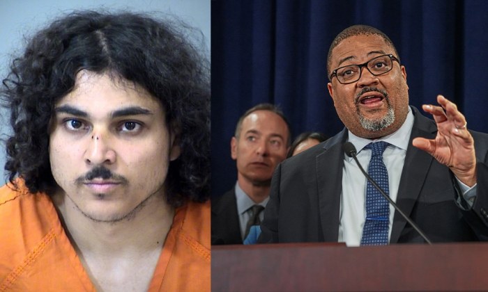 SoHo murder suspect Raad Almansoori and Manhattan DA Alvin Bragg