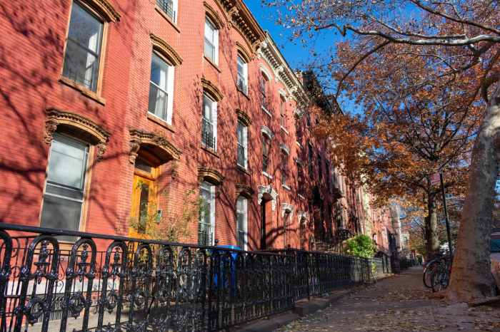 Apartment buildings in Greenpoint, Brooklyn