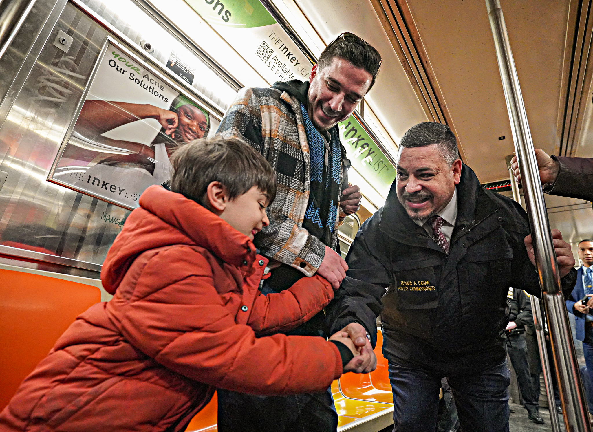 NYPD Top Brass Take Ride on Subway to Get Straphanger Feedback