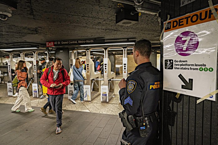 New York straphangers