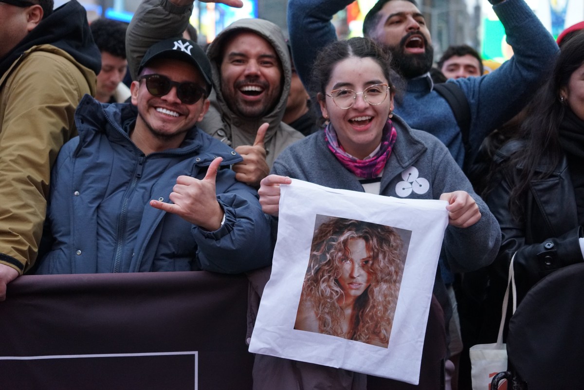 Shakira concert at Times Square