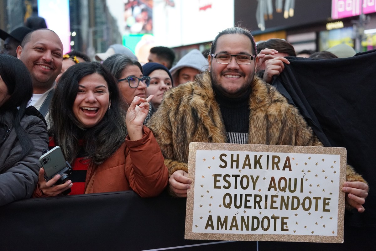 Shakira concert at Times Square