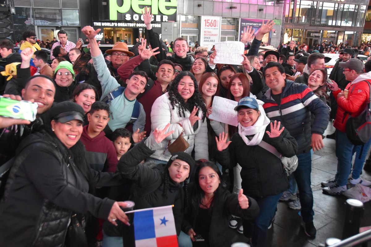 Shakira concert at Times Square