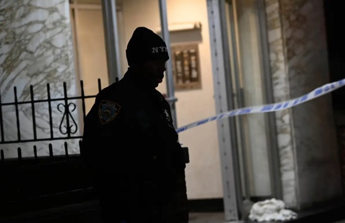 Crime scene in Manhattan