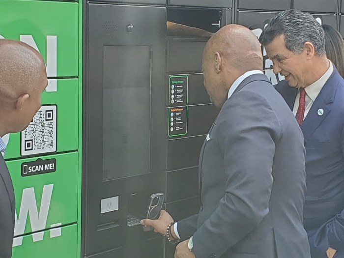 NYC debuts free public locker storage