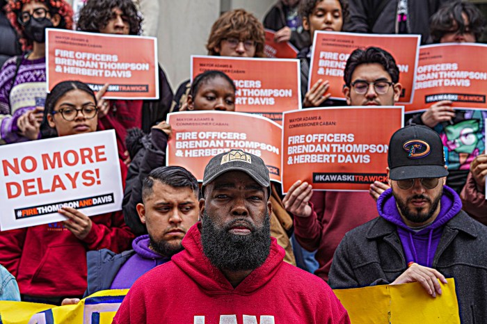 Kawaski Trawick's family calls for justice at City Hall