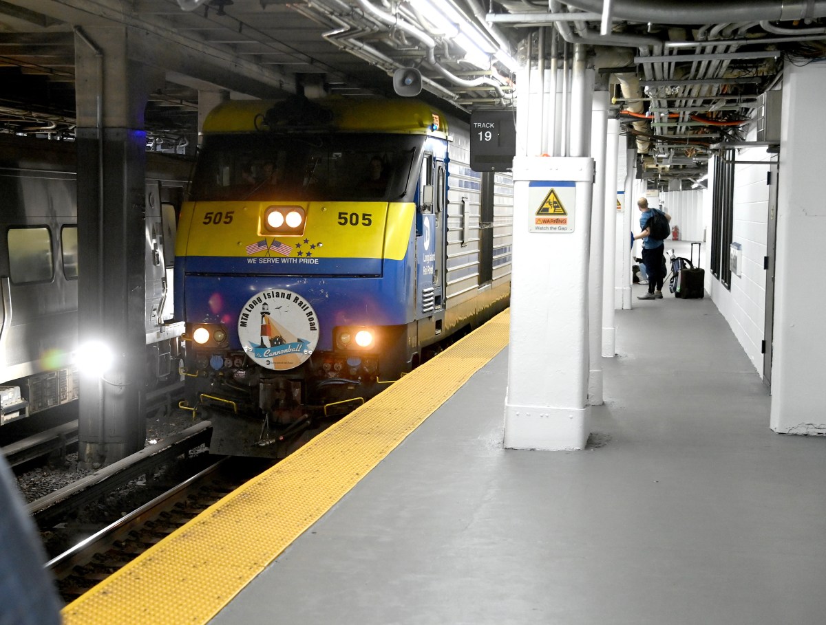 Memorial Day Cannonball train at Penn Station