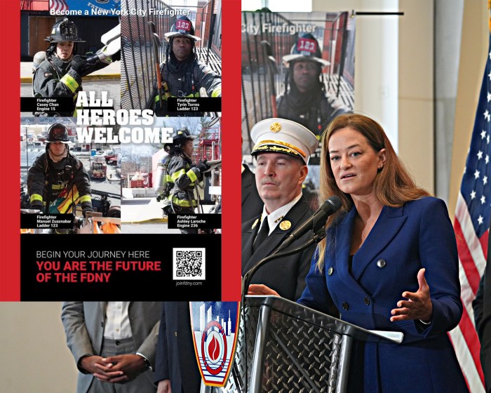 FDNY Commissioner Laura Kavanagh speaks about firefighter recruitment campaign to boost diversity