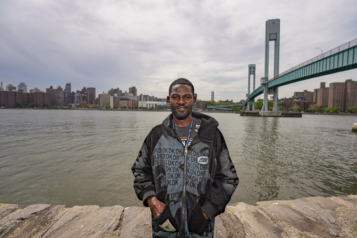 Imam Adoum, 28, currently resides in Mayor Eric Adams’ Randall’s Island tent city