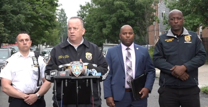 NYPD officials speak about police shooting in Brooklyn