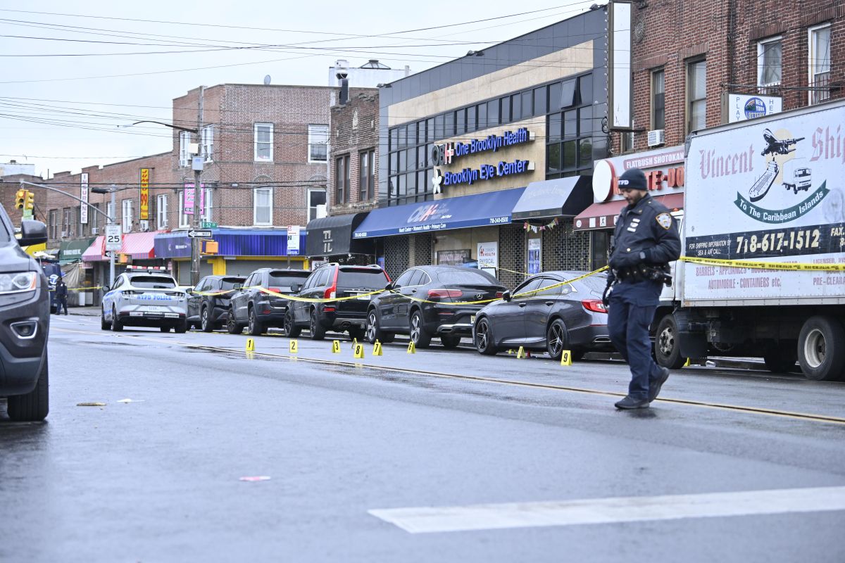 Scene of Brooklyn police shooting