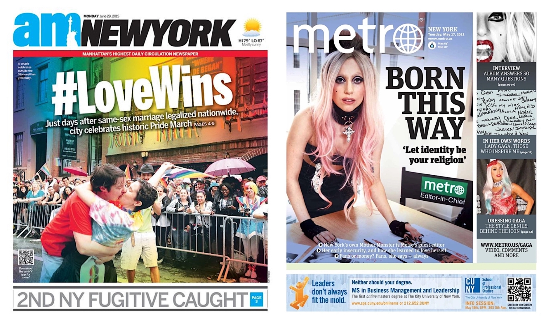 amNewYork Metro at 20: Check out some of our most memorable front pages  through two decades | amNewYork