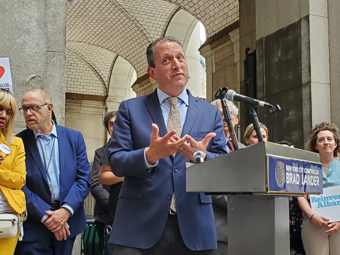 Comptroller Brad Lander speaks about possible congestion pricing lawsuits