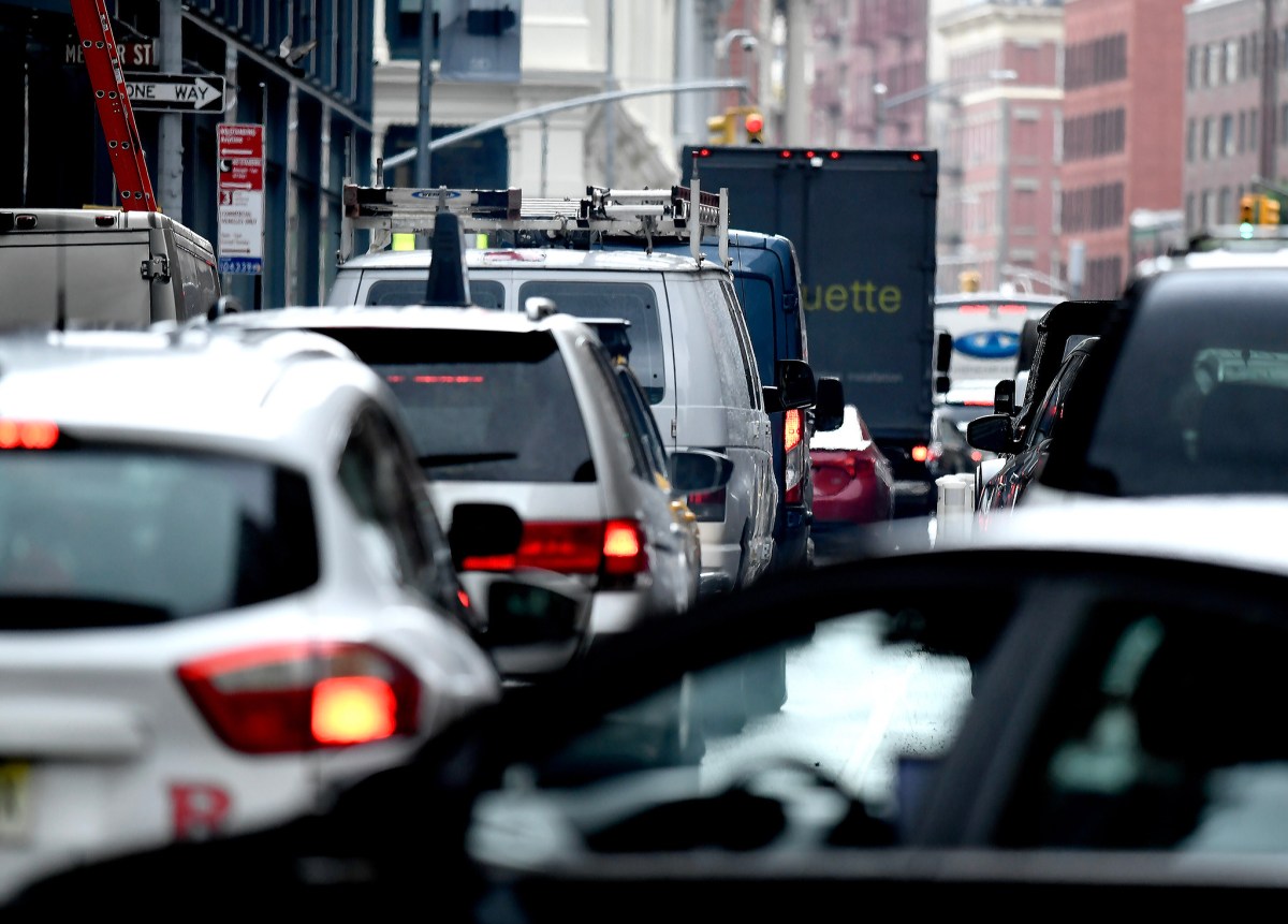 traffic on a New York City street with lower speed limits