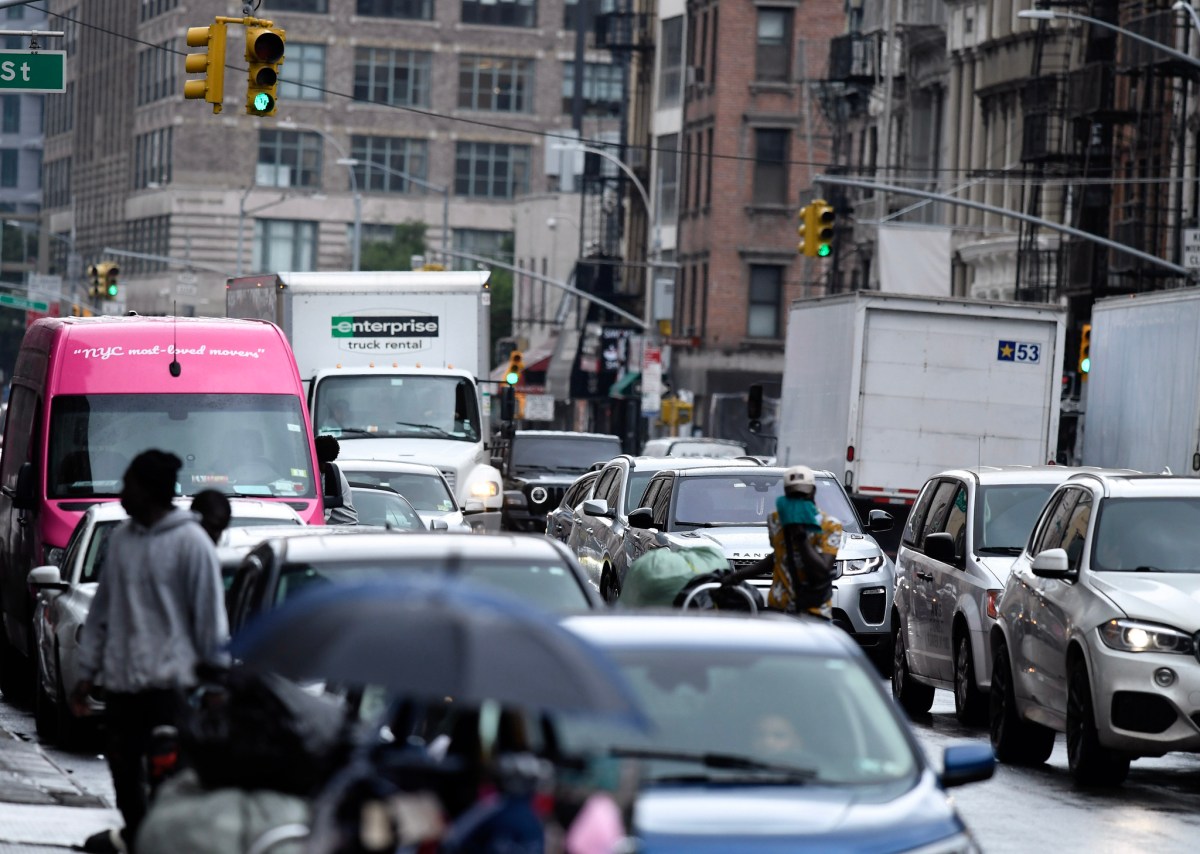 Traffic congestion in Manhattan in June 2023.