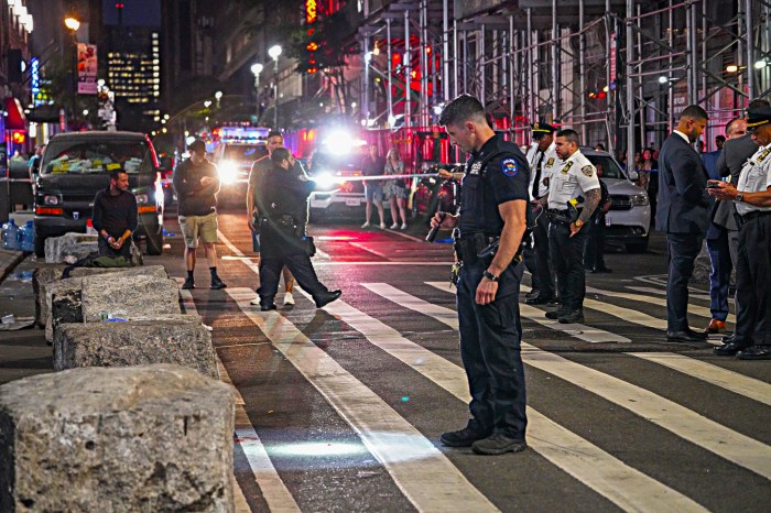 Midtown cops investigate shooting scene