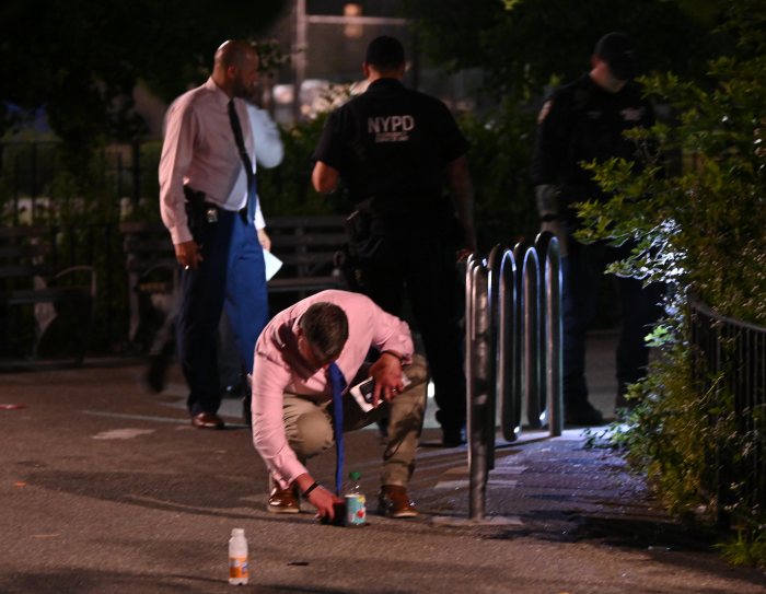 Detective at scene of Brooklyn shooting