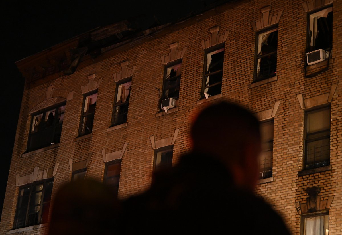 A fire destroyed the top floor of an apartment building at 298 College Avenue