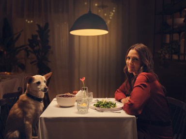 Drew Barrymore co-stars with her rescue dog Douglas in a short film to announce the new Ring Pet Portraits Campaign _PC_ Willie Petersen