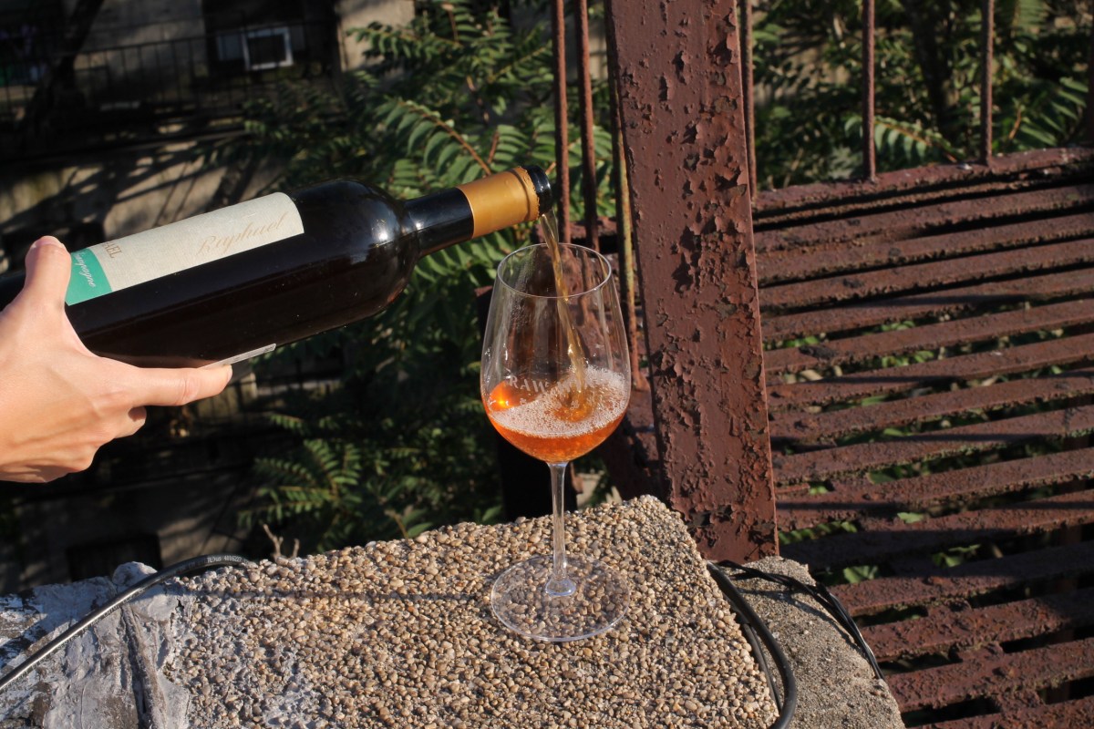 Orange Wine Pouring. Photo Credit_ Molly Sitter