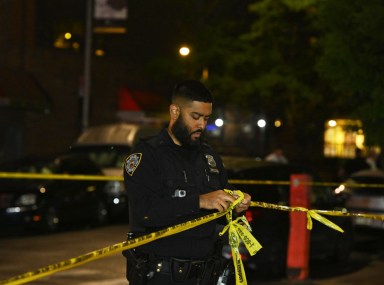 Bronx man stabbing scene