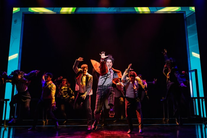 The Who's Tommy cast performing in Broadway revival