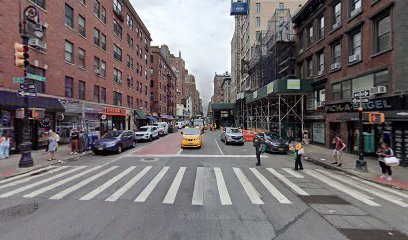 intersection of the upper east side of Manhattan