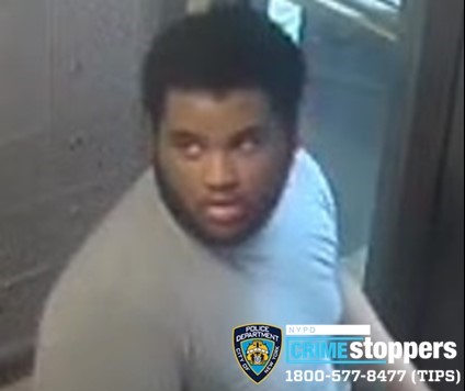 man wearing light colored shirt wanted for assault in Bronx