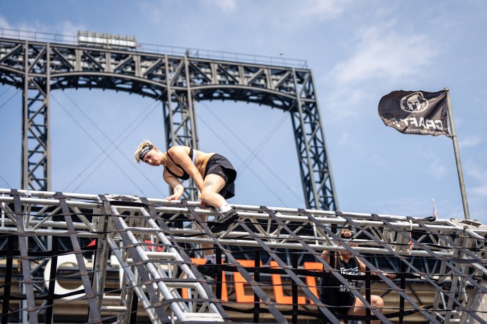 New Yorkers took on the challenge of the Spartan Race at Citi Field.