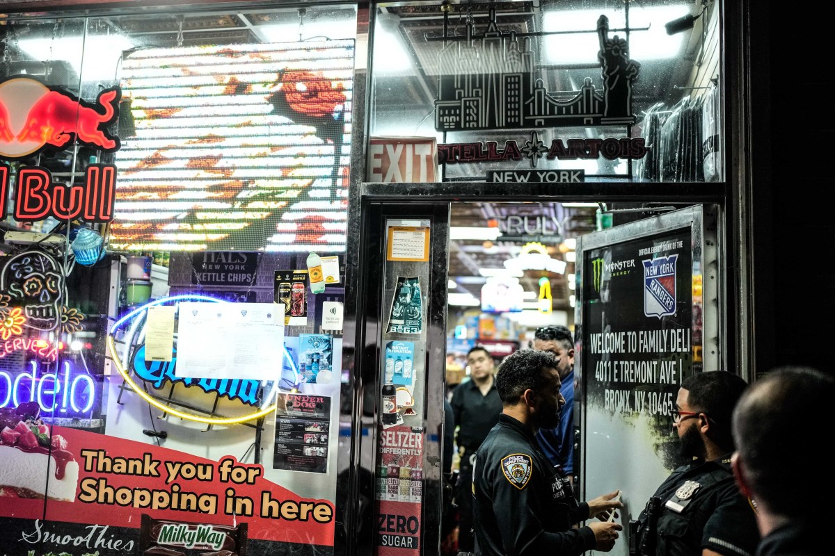 The Family Deli on East Tremont Avenue in the Bronx was raided