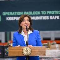 Governor Kathy Hochul speaking