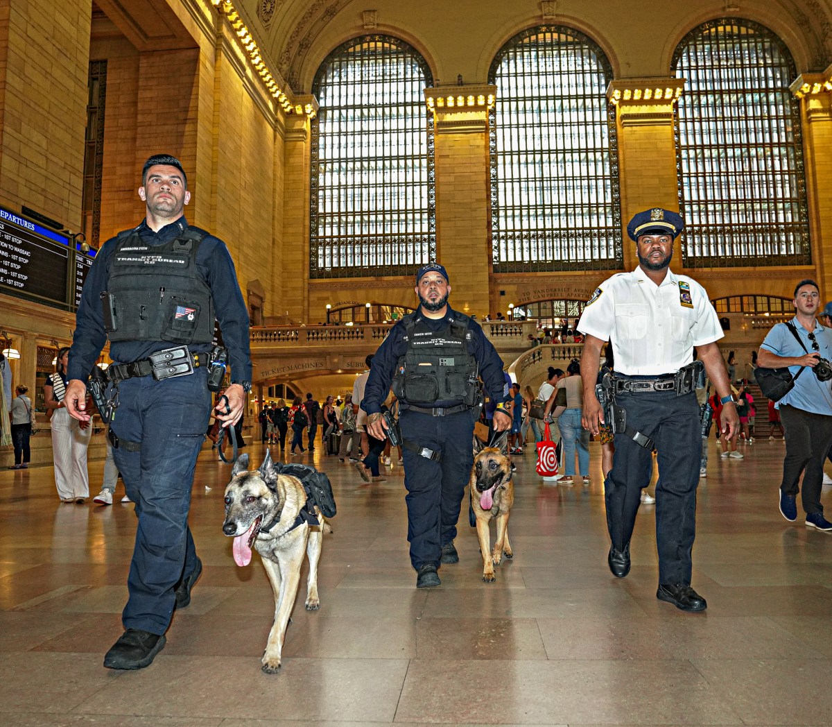 King and Shabba with NYPD