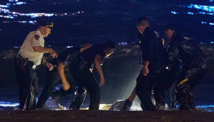 NYPD Harbor Officers and Firefighters rescued a pair of missing swimmers at Stillwell Avenue in Coney Island on Friday night.