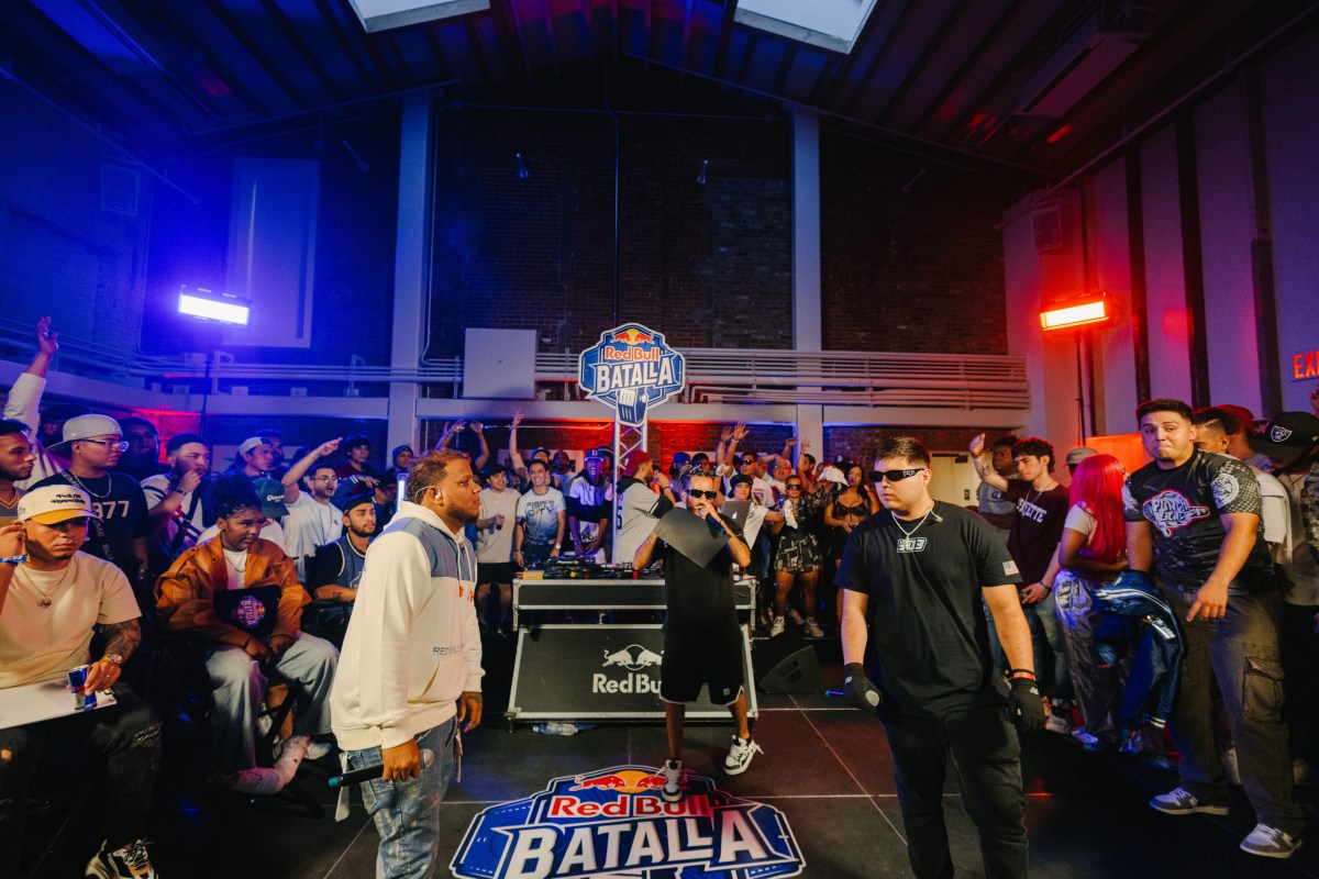 Rappers took the stage to compete in the Red Bull Batalla