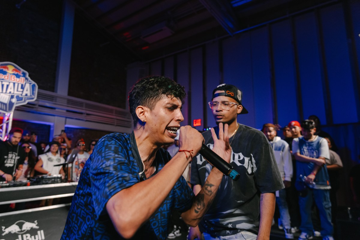 Rappers took the stage to compete in the Red Bull Batalla