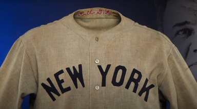 Babe Ruth called shot jersey auction Yankees